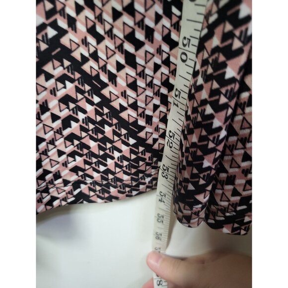 EN FOCUS STUDIO Women's SZ 12 Faux Wrap Dress 3/4 Sleeve NWT Geometric Print - Picture 9 of 9